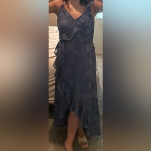 NWT BCX Blue Floral Dress